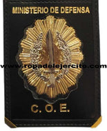 Cartera porta placa de piel COE "Hecha a mano en España"