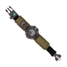 Reloj Digital Paracord Verde