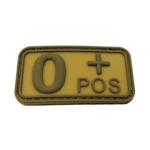 Parche PVC Sanguíneo "Modelo 2" 0+ Tan