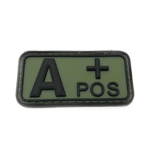 Parche PVC Sanguíneo "Modelo 2" A+ verde