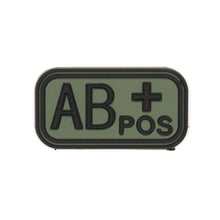 Parche PVC Sanguíneo "Modelo 2" AB+ verde