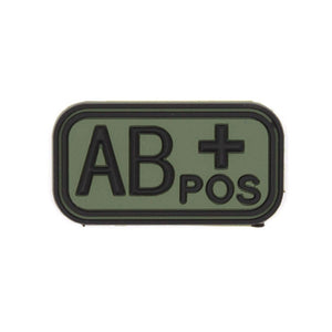 Parche PVC Sanguíneo "Modelo 2" AB+ verde