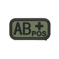 Parche PVC Sanguíneo "Modelo 2" AB+ verde