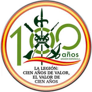 Imán frigo redondo Legión centenario
