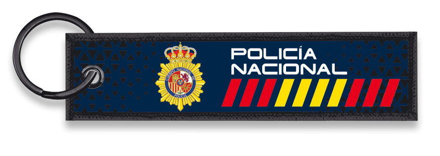 Llavero cinta nylon Policia Nacional