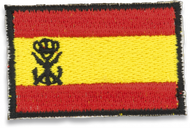 Parche banderita española velcro hombro bord. Inf. Marina España