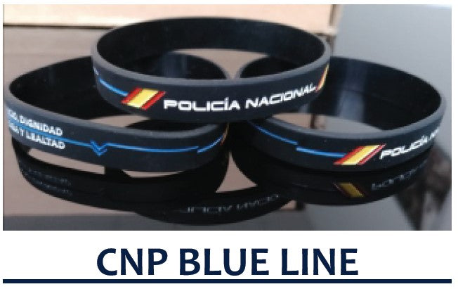 Pulsera Policia Nacional linea azul