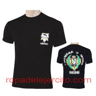 Camiseta bripac triunfar o morir paracaidas negra "Talla S"