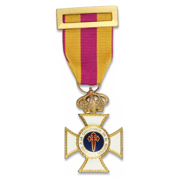 Medalla cruz constancia tropa dorado