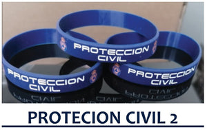 Pulsera Proteccion Civil azul