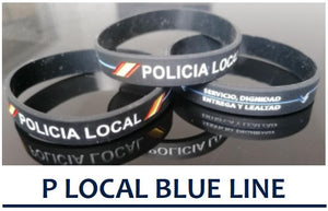 Pulsera Policia Local "linea Azul"