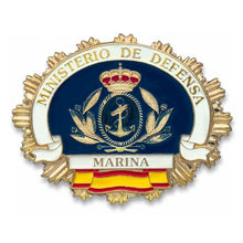 Placa cartera metalica con bandera Española
