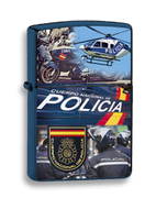 Mechero azul Policía Nacional
