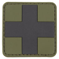 Parche PVC Medico Verde/Negro