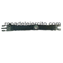 Pulsera paracord brujula y silbato