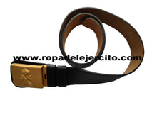 Cinturon de cuero G.Civil con hebilla dorada