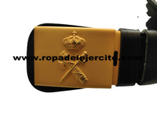 Cinturon de cuero G.Civil con hebilla dorada