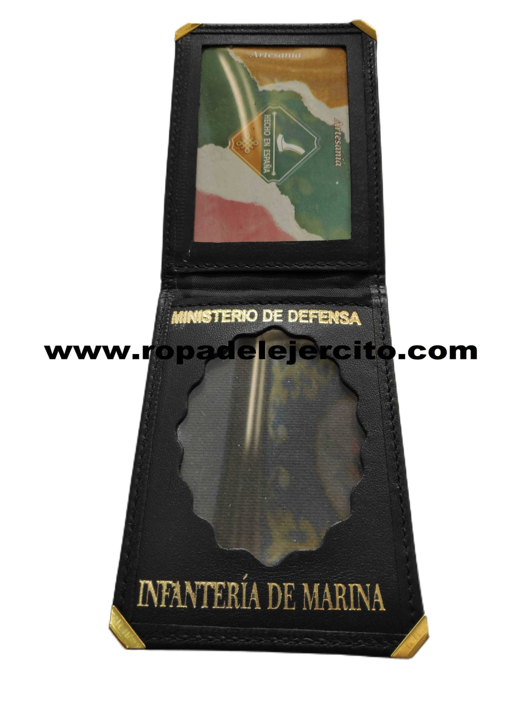 Cartera porta placa de piel Infanteria de Marina 