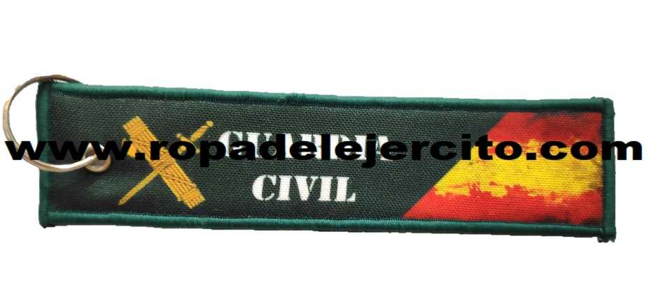 Llavero cinta rectangular Guardia civil