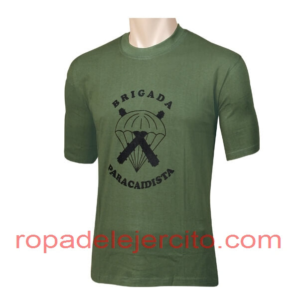Camiseta brigada paracaidista generica verde