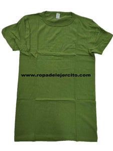 Camiseta verde lisa "Talla S" (original ET)