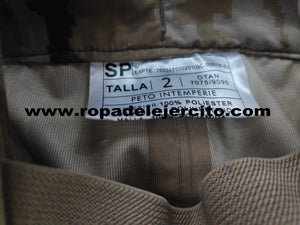 Pantalón del traje intemperie arido pixelado con tirantes "Talla 2" (original ET)