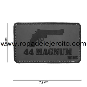 Parche PVC 3D 44 Magnum gris-negro
