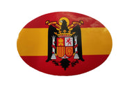Pegatina Aguila ovalada plana