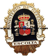 Placa Escolta MINISTERIO DE DEFENSA